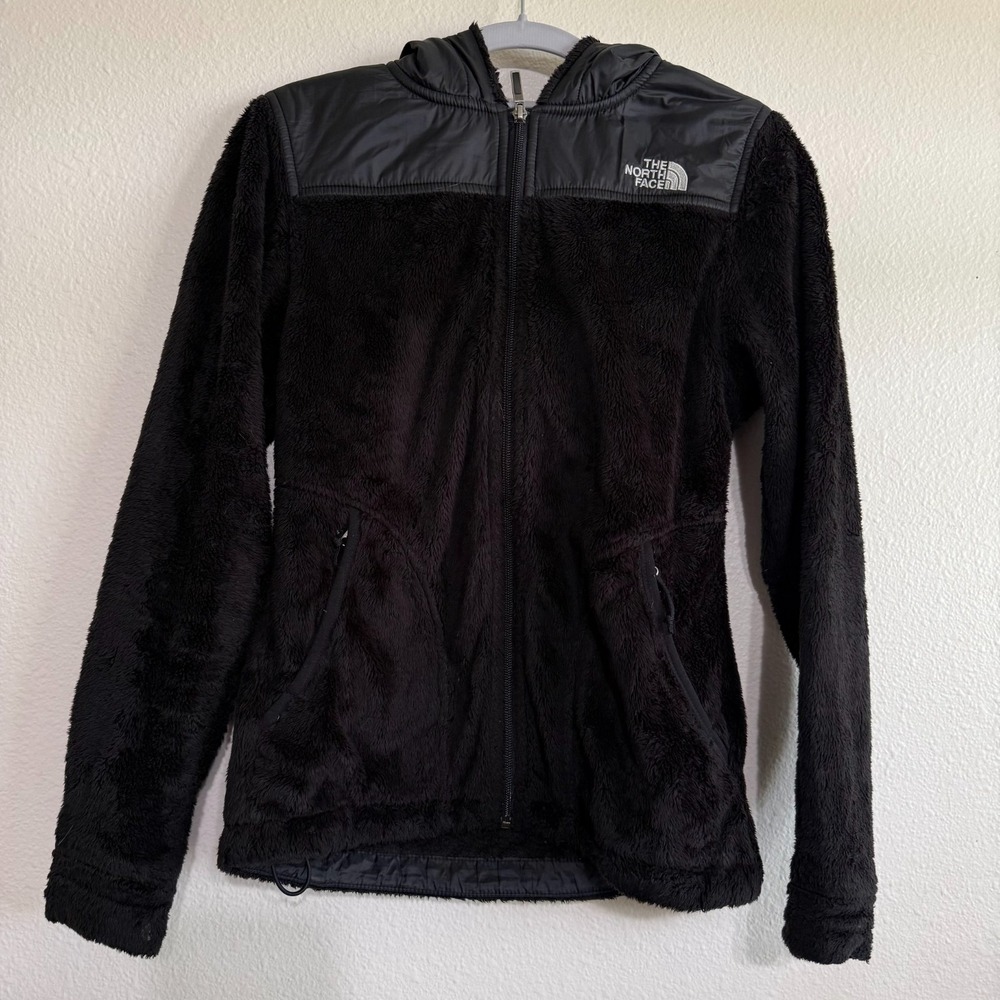 The North Face Oso Jacket Women's XS Black Thermal Plush Fleece‎ Full Zip Winter